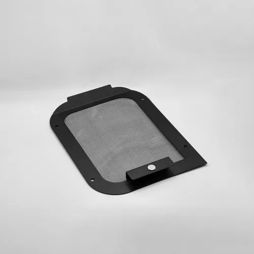 Решетка АМИАТО РМ 110х160 RAL 9005 (вентиляционная, металлическая, накладная, черная)